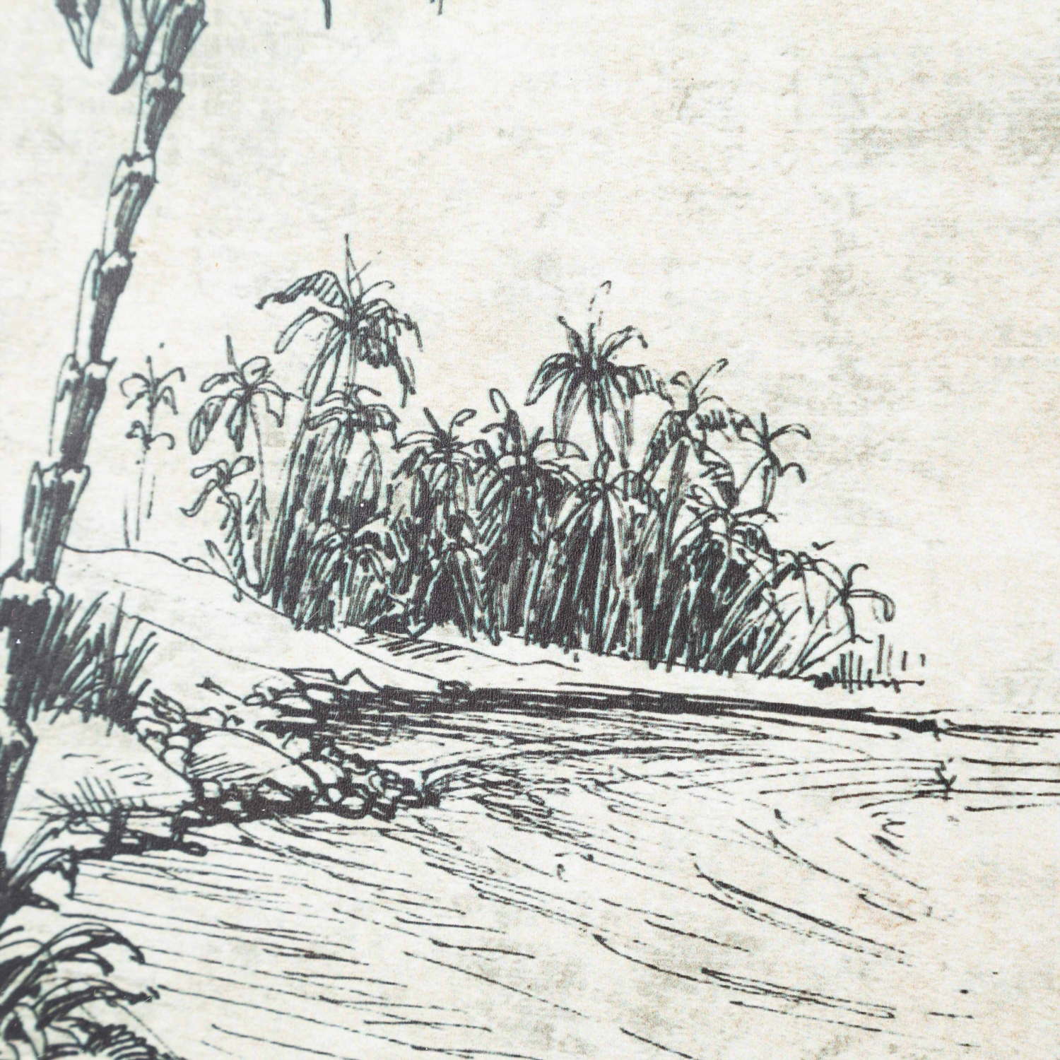 PALM ISLAND ÇERÇEVELİ PANO 42.5 CM