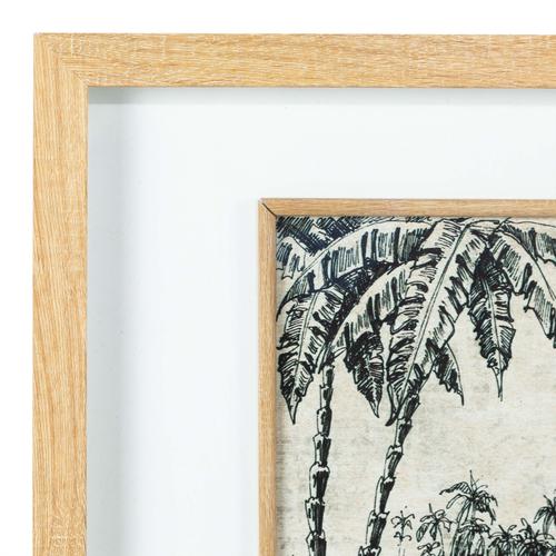  PALM ISLAND ÇERÇEVELİ PANO 42.5 CM