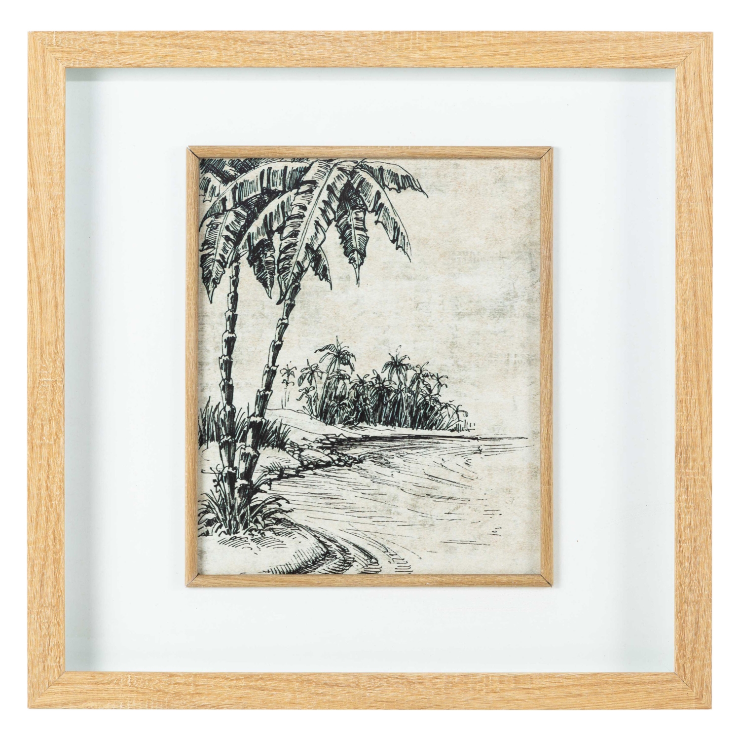 PALM ISLAND ÇERÇEVELİ PANO 42.5 CM