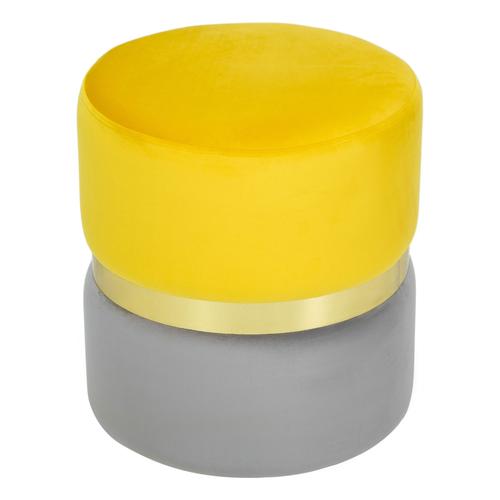  DEKO PUF SARI - GRİ