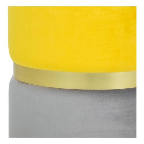  DEKO PUF SARI - GRİ