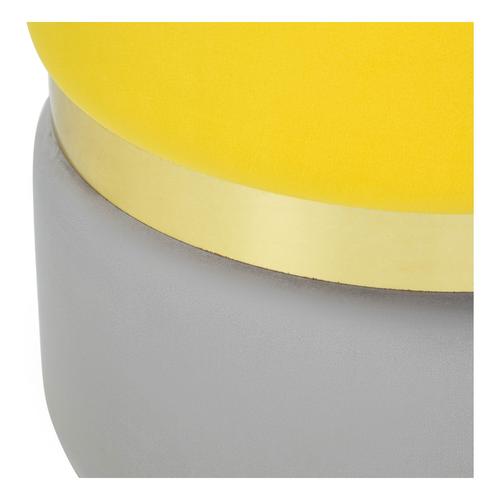  DEKO PUF SARI - GRİ