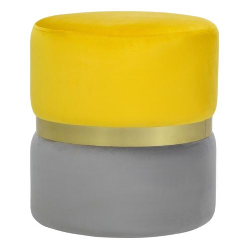  DEKO PUF SARI - GRİ