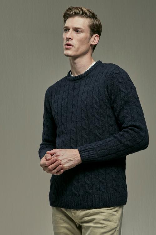  BİSİKLET YAKA ÖRGÜ DETAYLI KAZAK