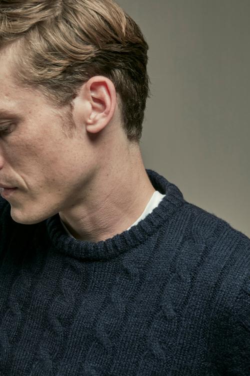  BİSİKLET YAKA ÖRGÜ DETAYLI KAZAK