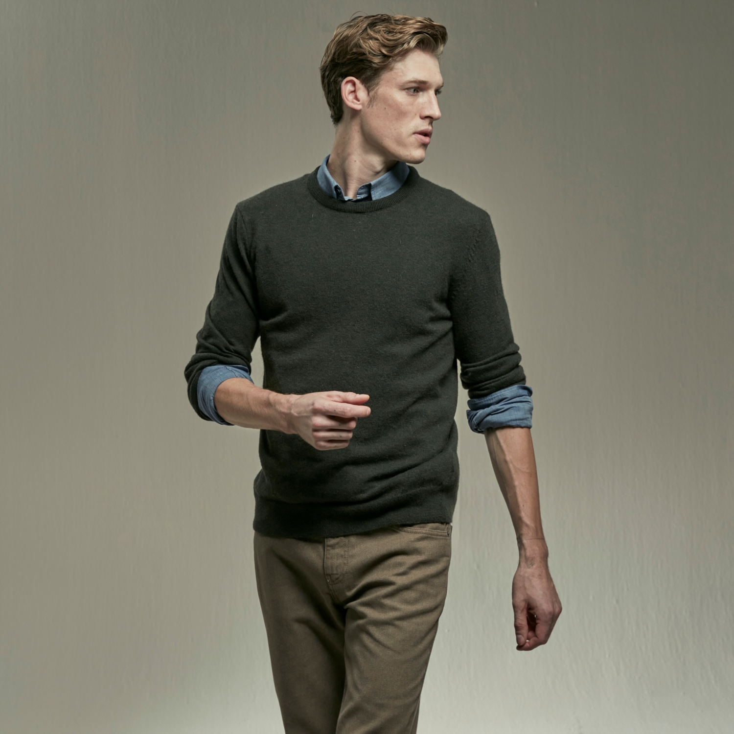 BİSİKLET YAKA KAZAK