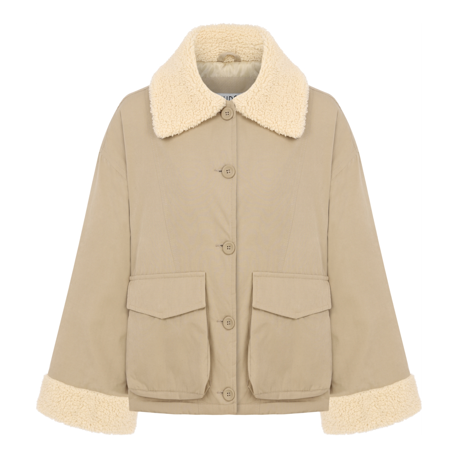 PELÜŞ DETAYLI MONT CEKET