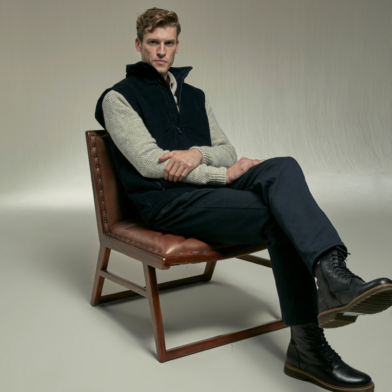 DİK YAKA PAMUK YELEK