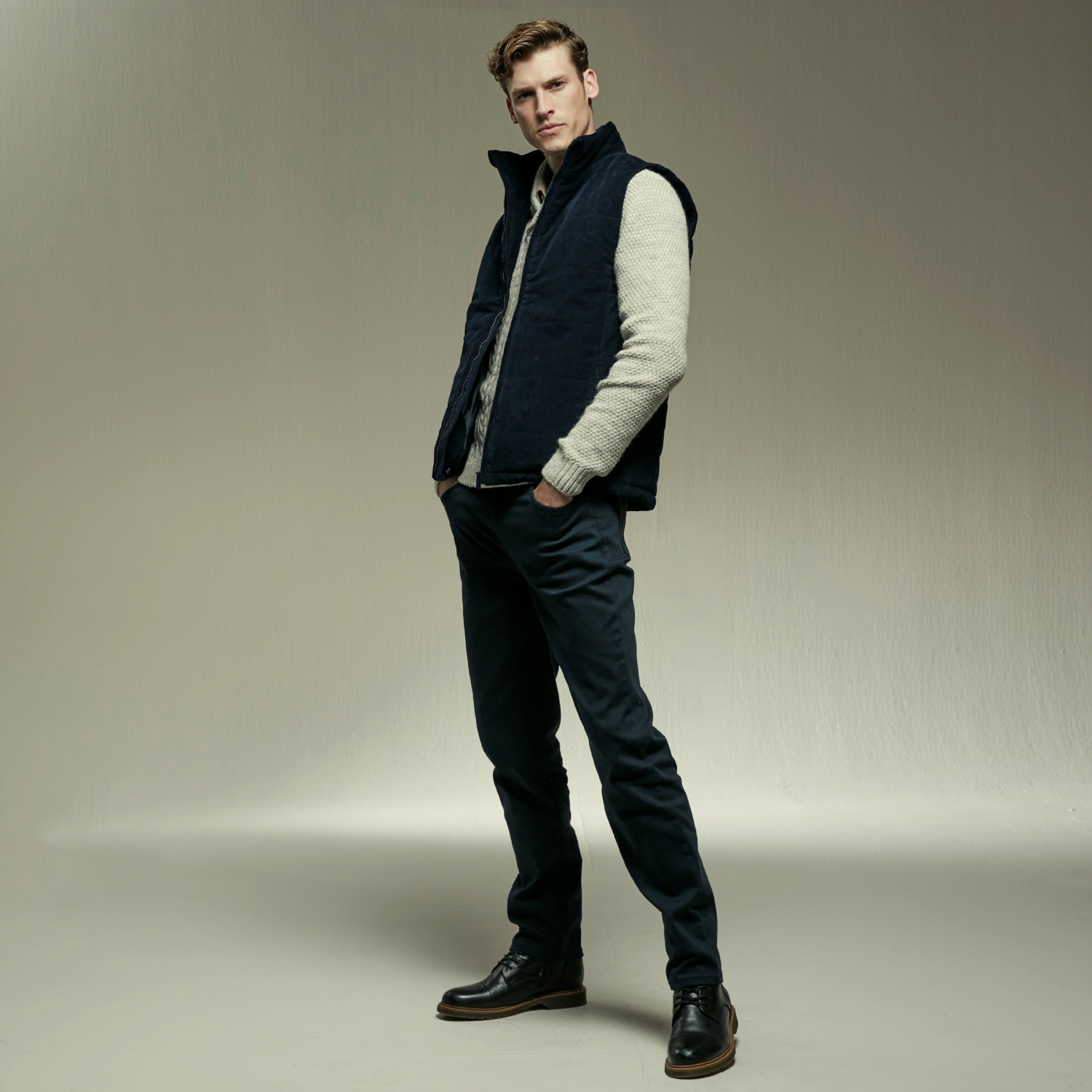 DİK YAKA PAMUK YELEK