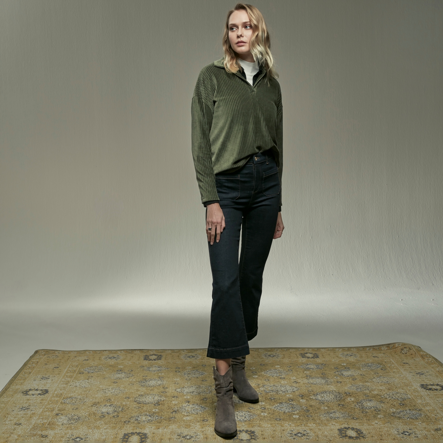 POLO YAKA SWEATSHIRT