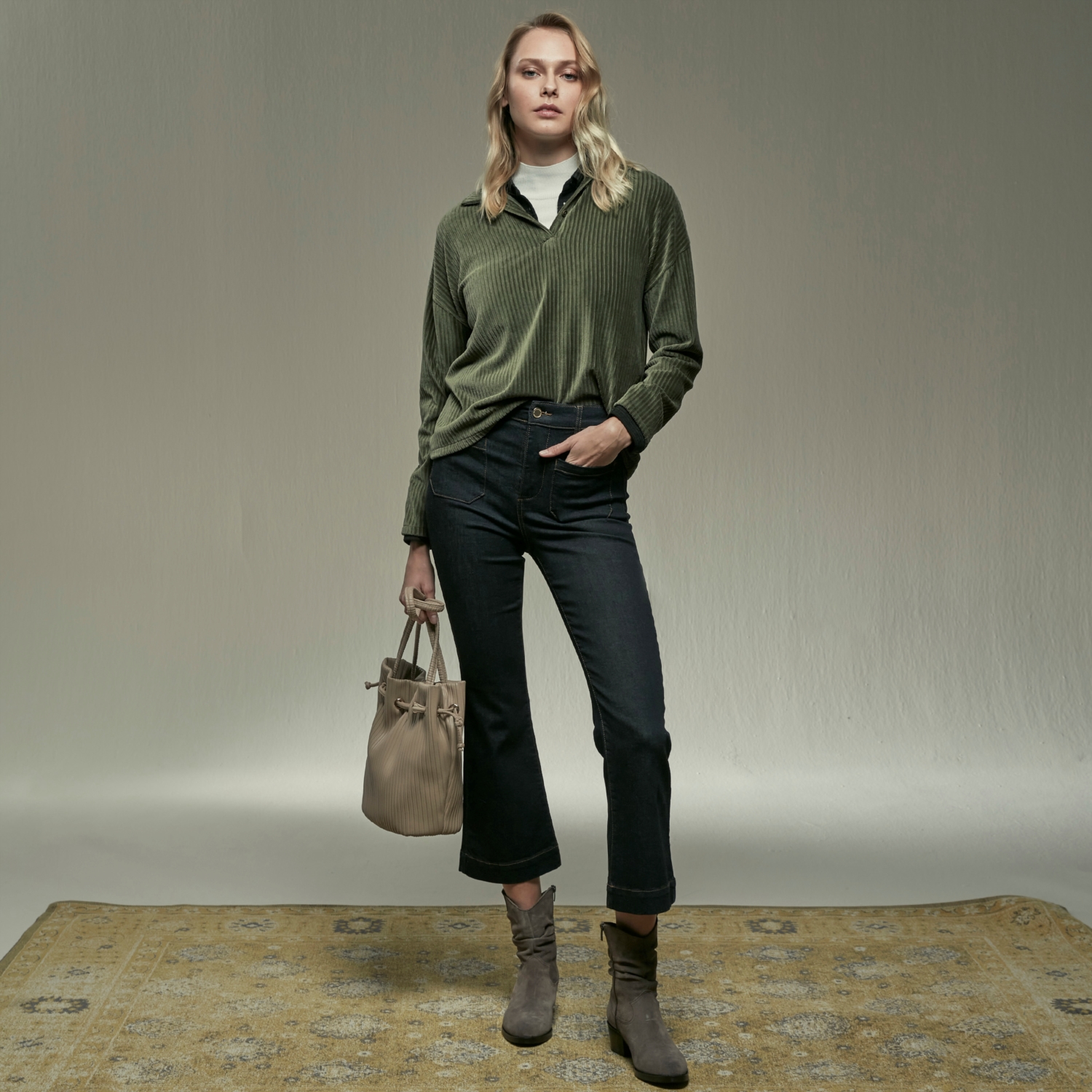 POLO YAKA SWEATSHIRT