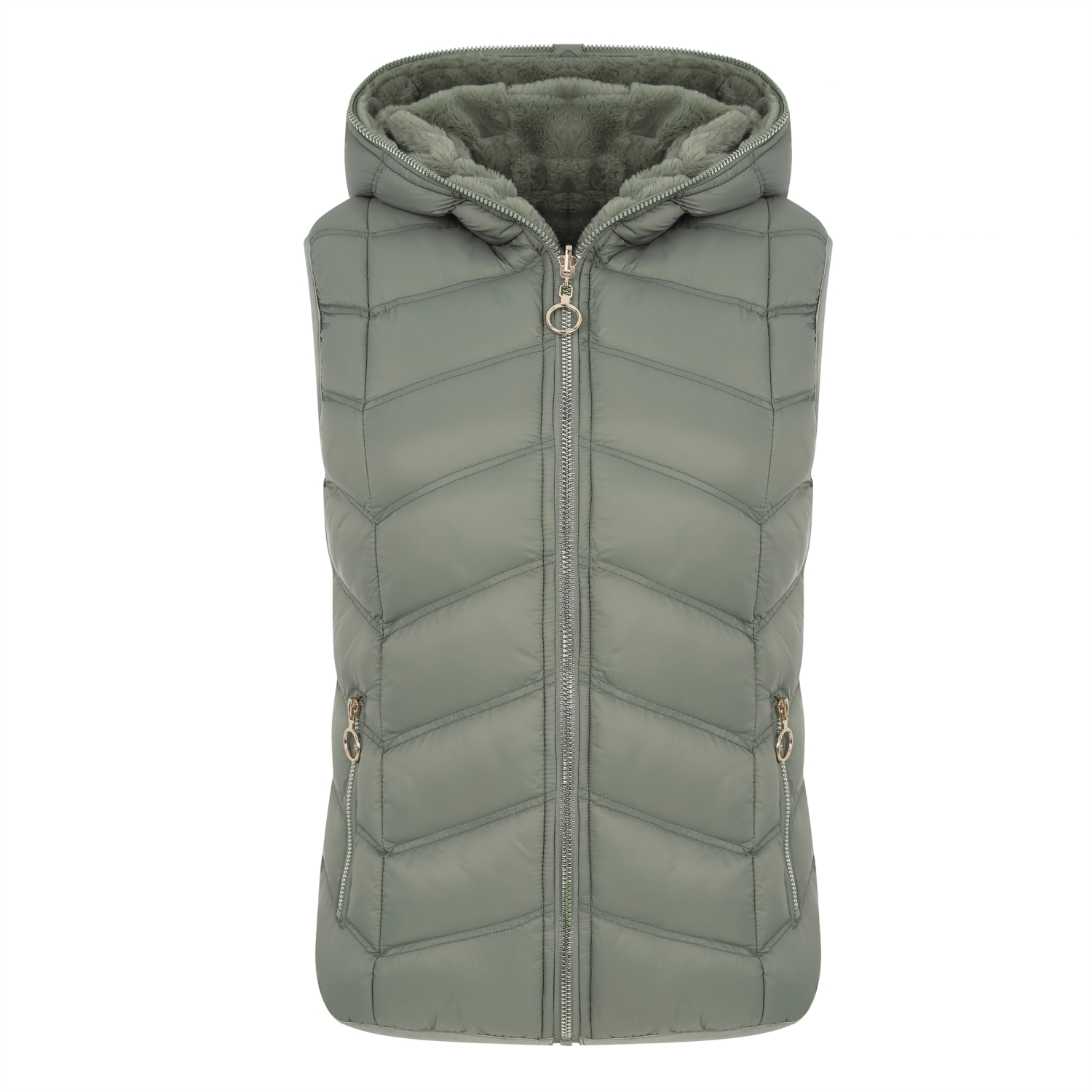 KAPÜŞONLU PELUŞ YELEK