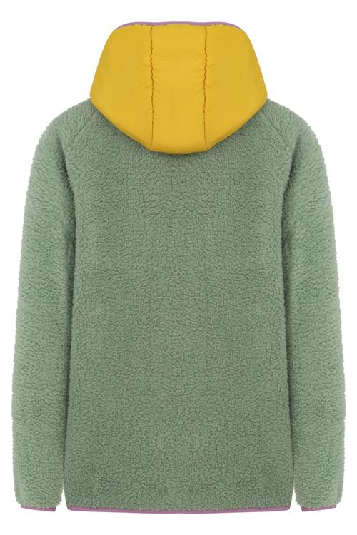  SUNİ YÜNLÜ RENKLİ FERMUARLI SWEATSHIRT