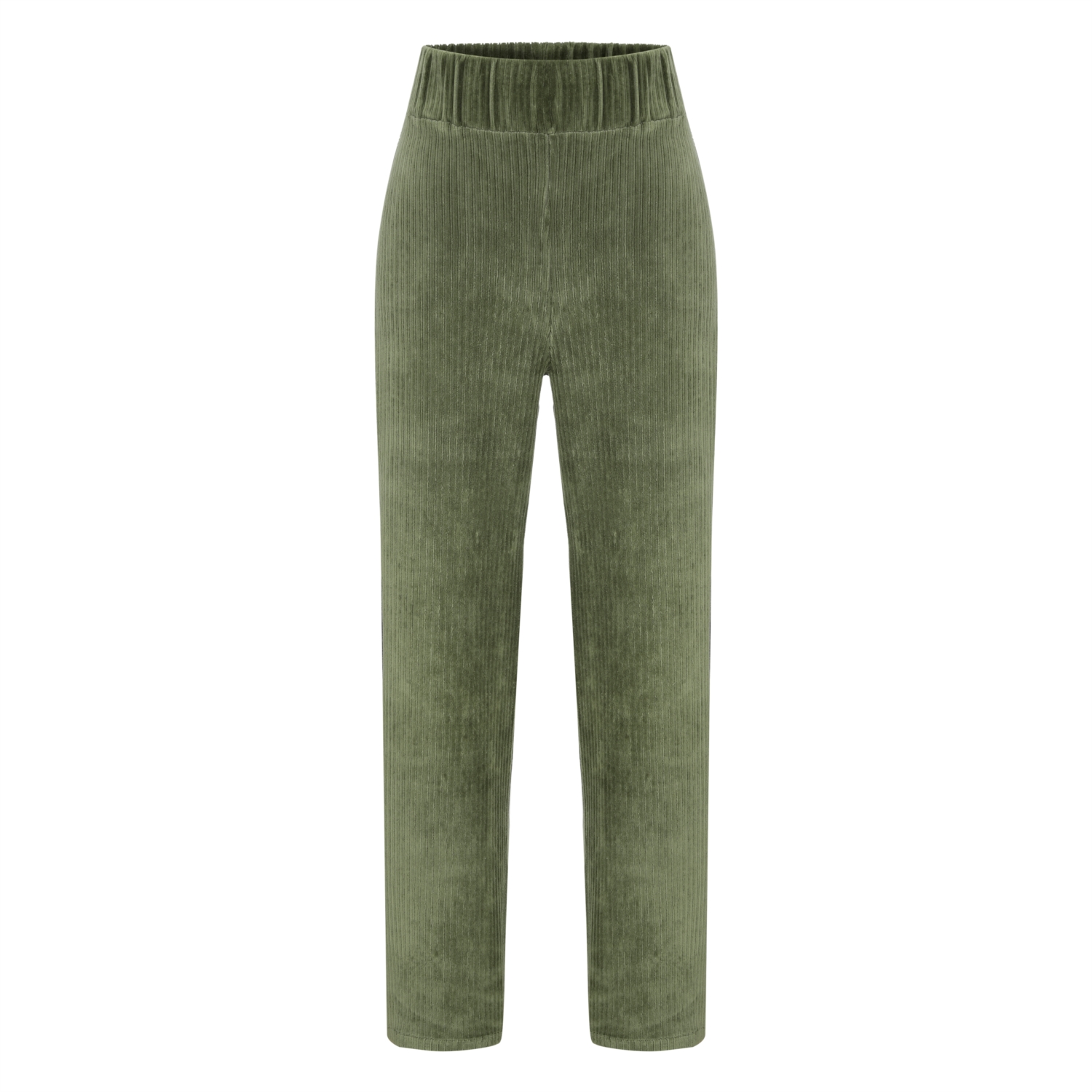 BELİ LASTİKLİ KADİFE PANTOLON