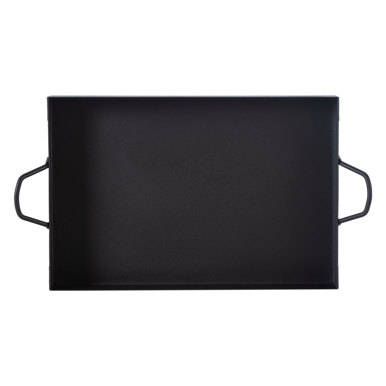 SİYAH DOKULU DİKDÖRTGEN TEPSİ 30x20x4CM