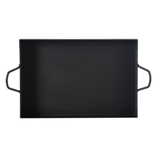  SİYAH DOKULU DİKDÖRTGEN TEPSİ 30x20x4CM