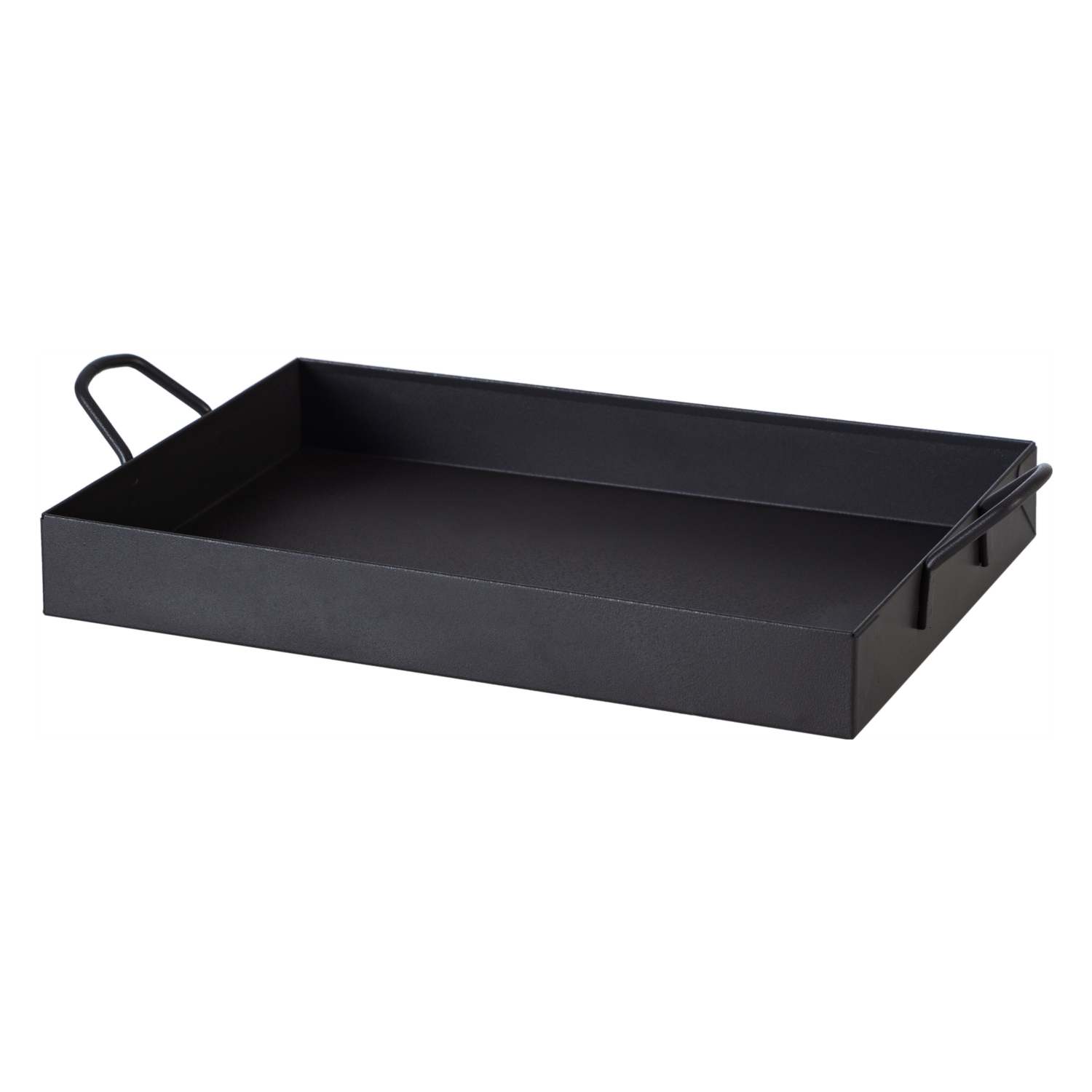 SİYAH DOKULU DİKDÖRTGEN TEPSİ 30x20x4CM