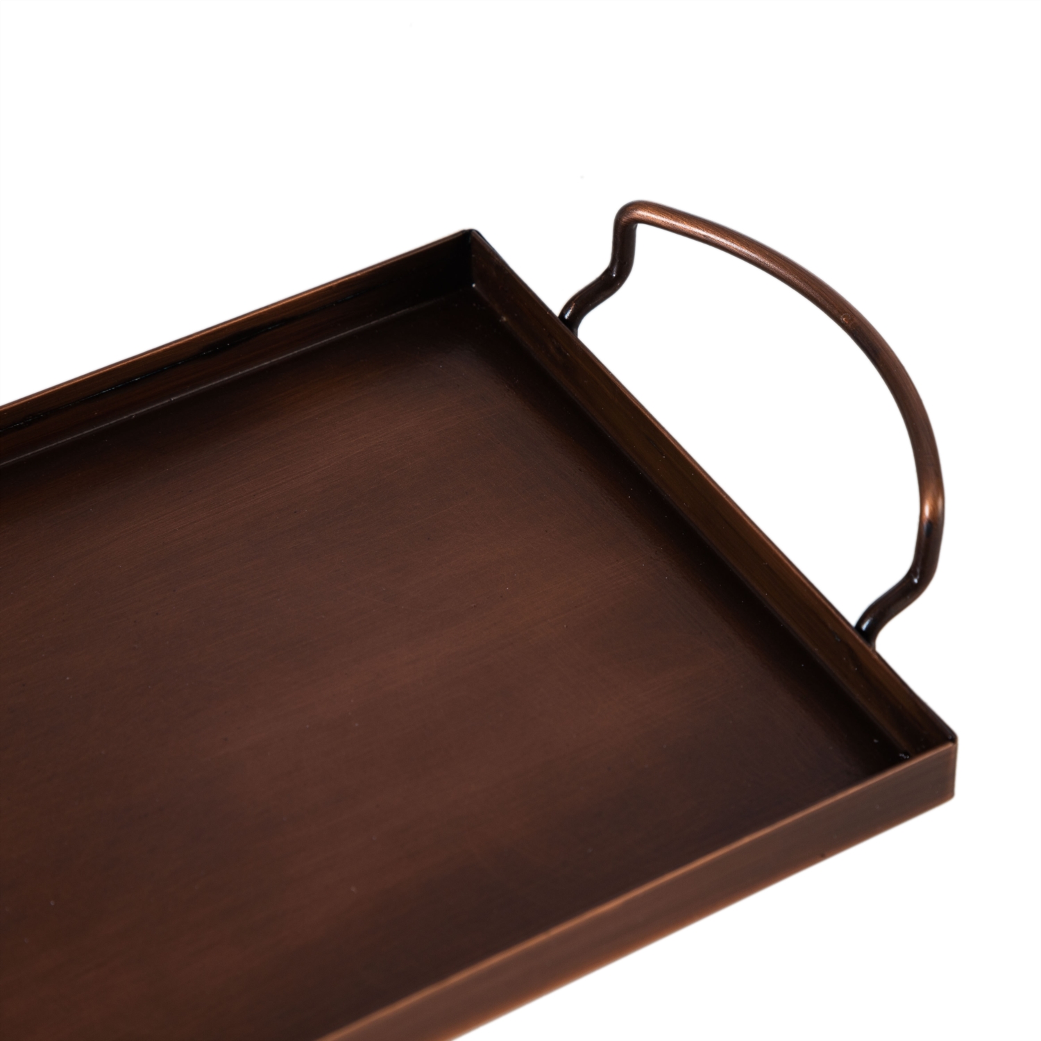 BAKIR RENK SUNUM TEPSİ 25x15x1CM