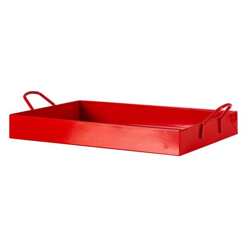 KIRMIZI DİKDÖRTGEN TEPSİ 30x20x4CM
