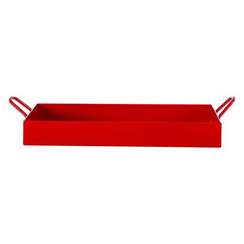  KIRMIZI DİKDÖRTGEN TEPSİ 30x20x4CM