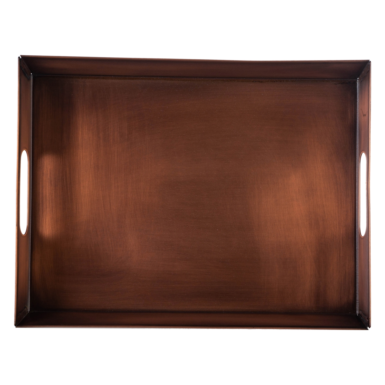 BAKIR RENKLİ KÖŞELİ TEPSİ L 34x24,5x4,5CM