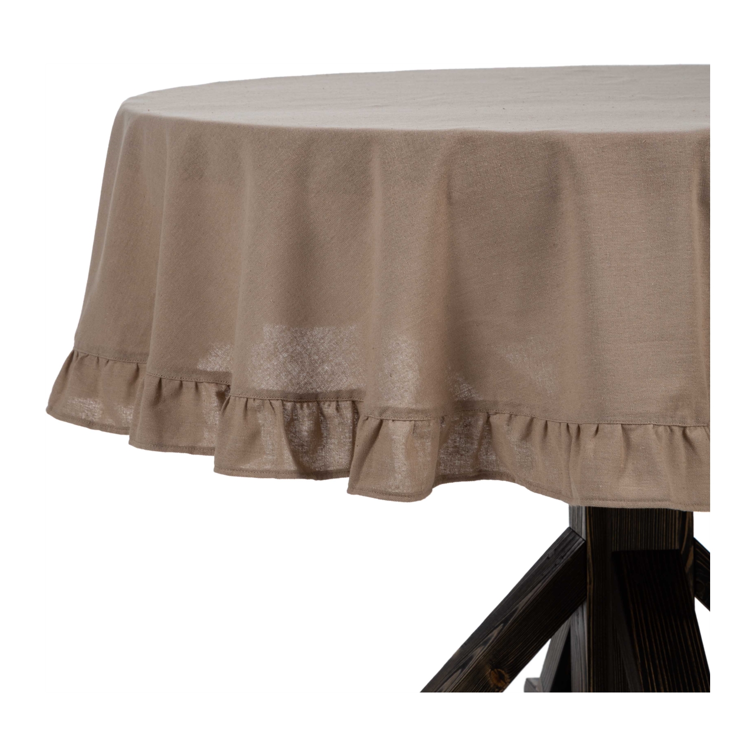 BOSE YUVARLAK MASA ÖRTÜSÜ BEJ 160CM