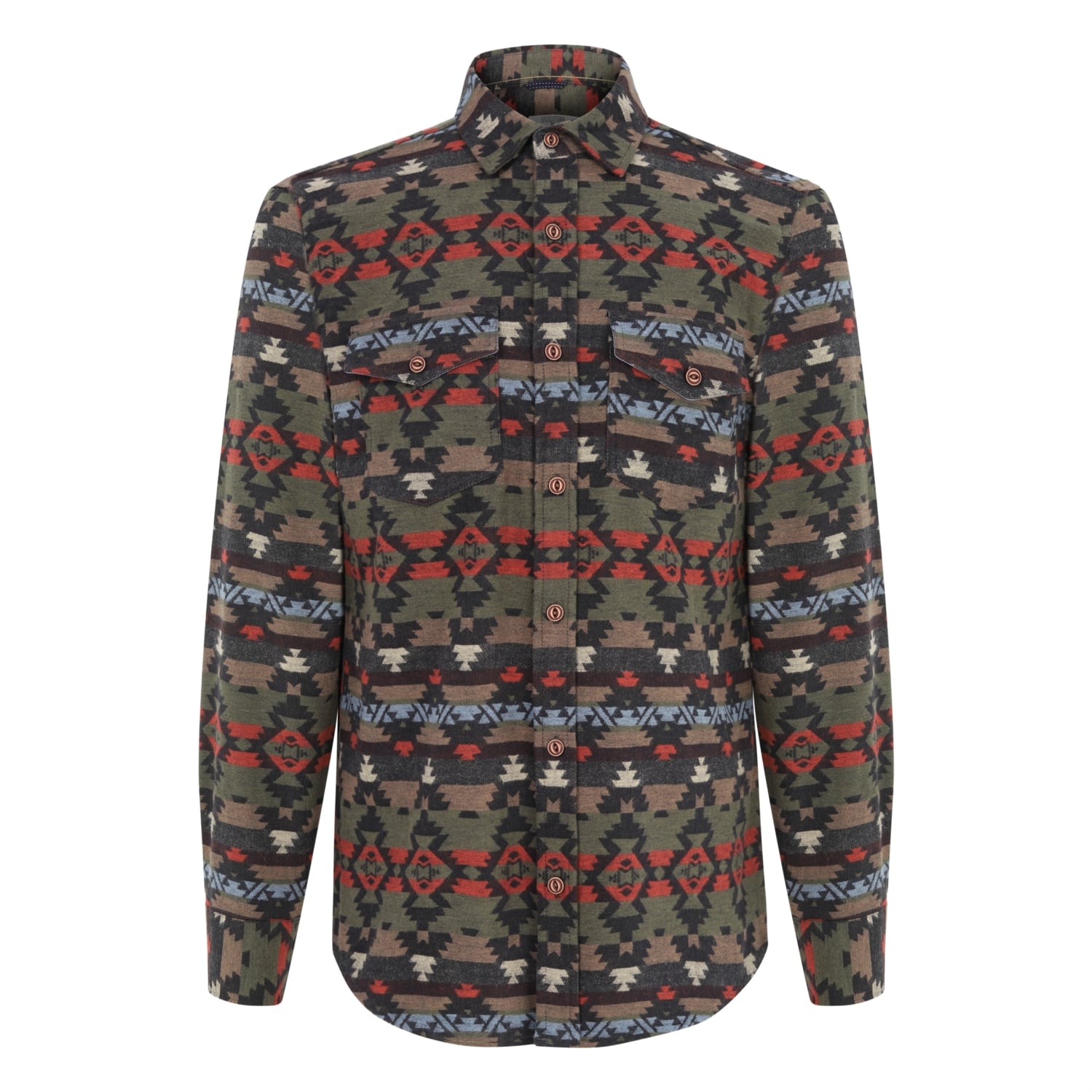 ETNİK DESENLİ REGULAR FIT GÖMLEK