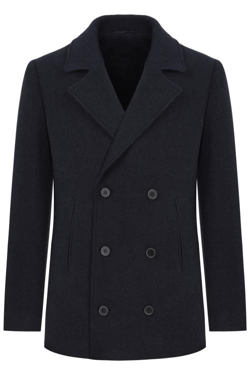  KRUVAZE YAKA DÜĞMELİ CEKET