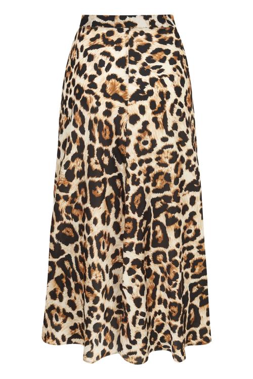  LEOPAR DESENLİ MİDİ ETEK