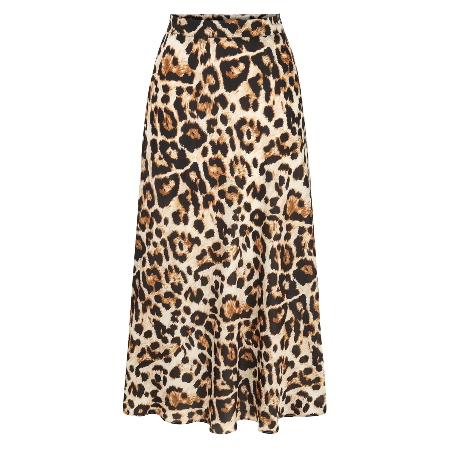 LEOPAR DESENLİ MİDİ ETEK