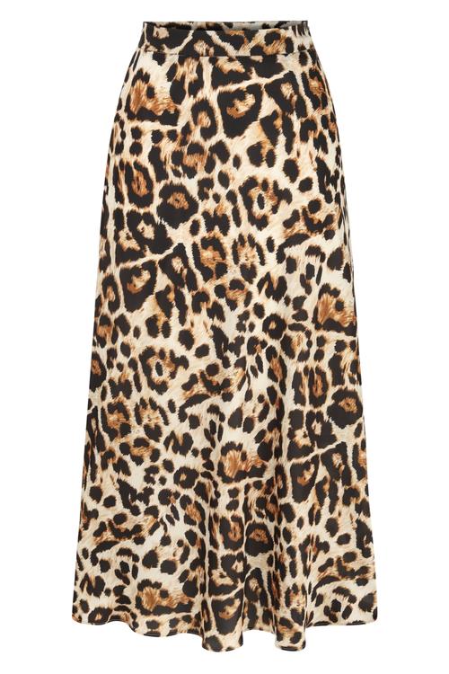  LEOPAR DESENLİ MİDİ ETEK