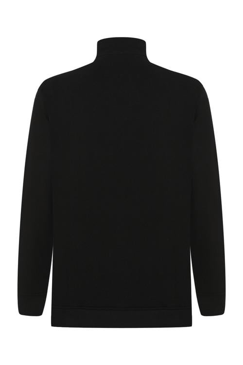  FERMUARLI DİK YAKA SWEATSHIRT