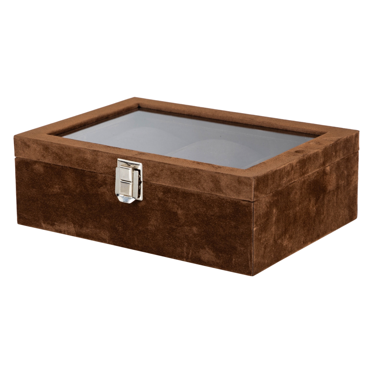 SAAT KUTUSU 6'LI ALCANTARA KAHVE