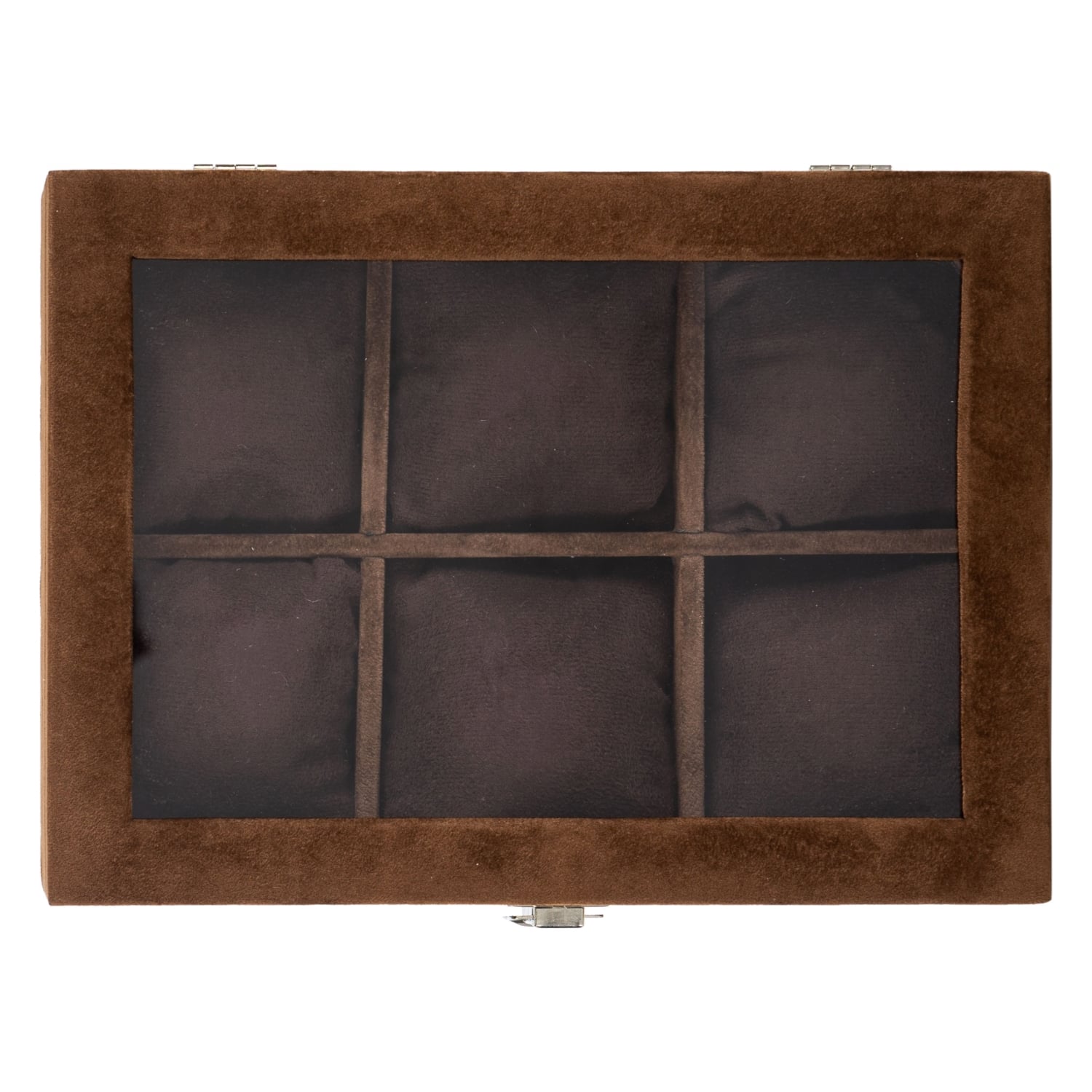 SAAT KUTUSU 6'LI ALCANTARA KAHVE