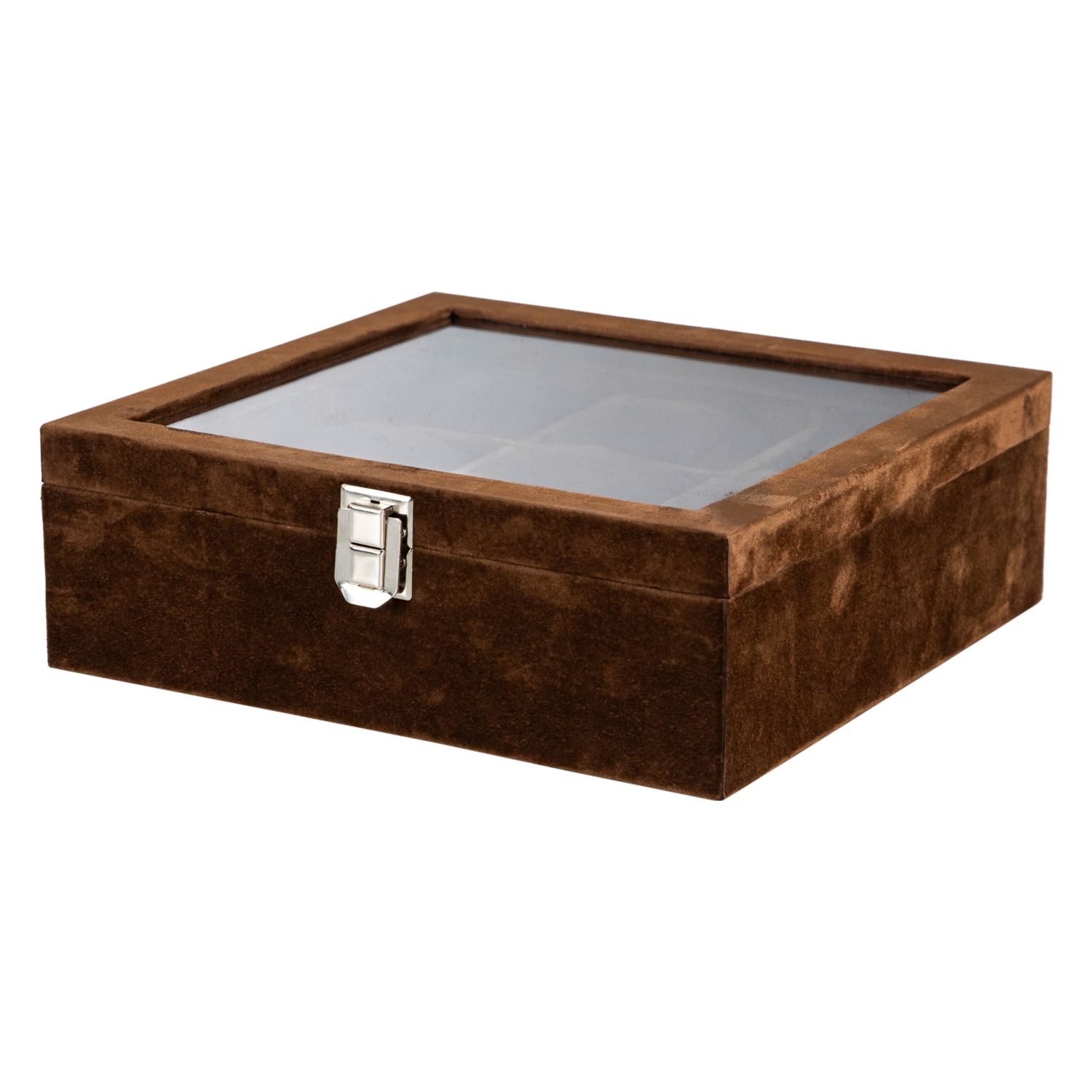 SAAT KUTUSU 9'LU ALCANTARA KAHVE