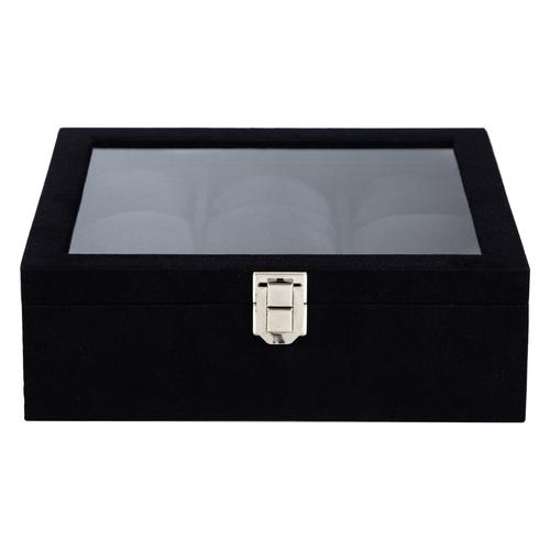  SAAT KUTUSU 9LU ALCANTARA SİYAH