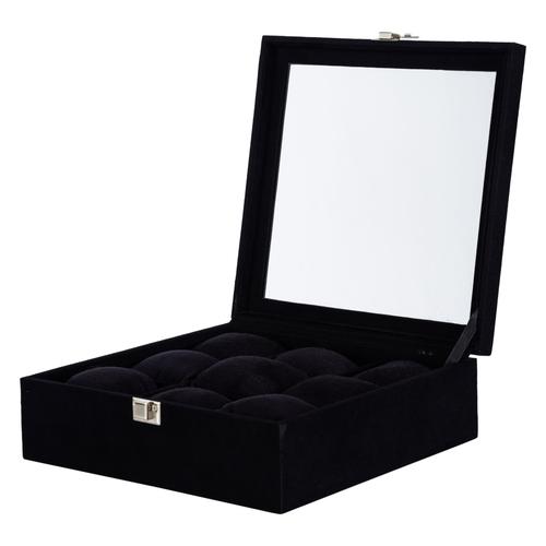  SAAT KUTUSU 9LU ALCANTARA SİYAH