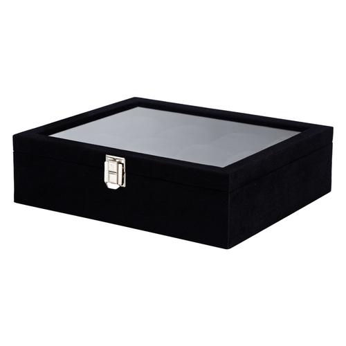  SAAT KUTUSU 12'Lİ ALCANTARA SİYAH