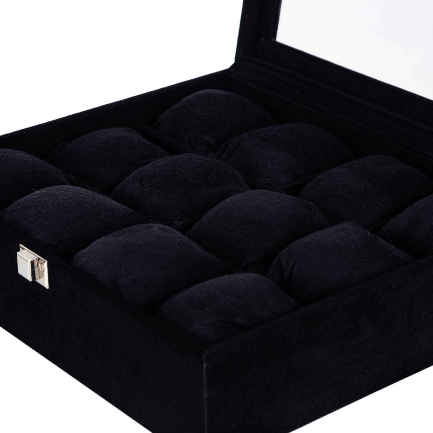 SAAT KUTUSU 12'Lİ ALCANTARA SİYAH