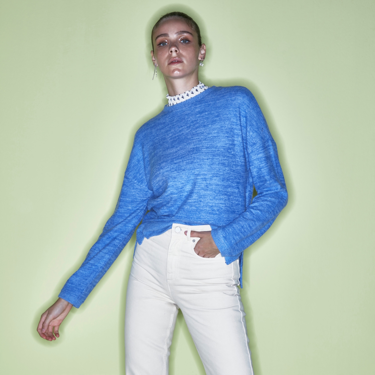 BİSİKLET YAKA KAZAK