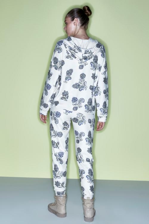  BASKILI KAPÜŞONLU SWEATSHIRT