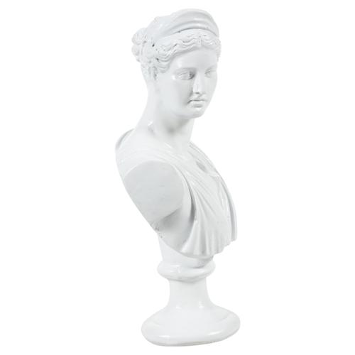  VENÜS BEYAZ BÜST BİBLO 34 CM