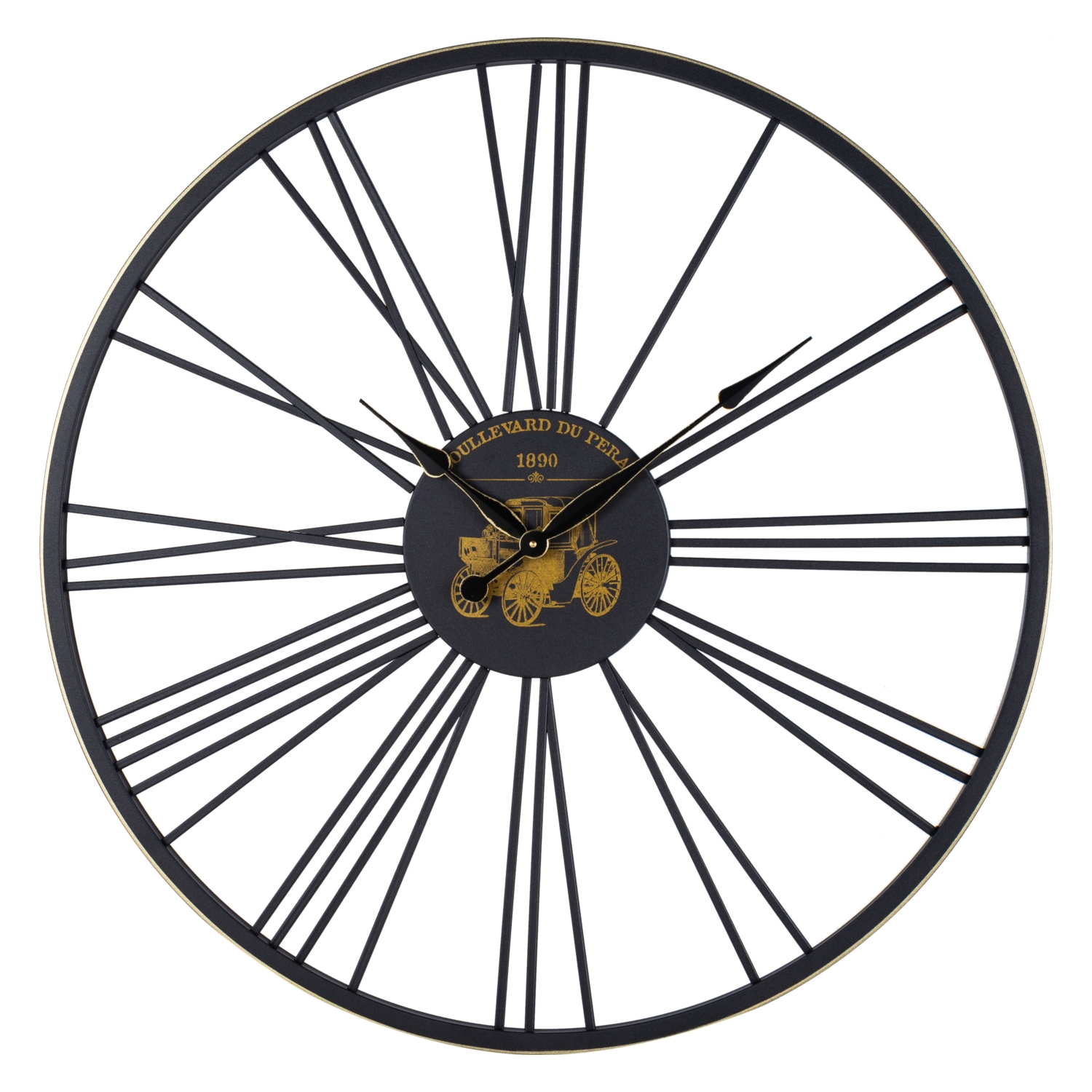 KENSINGTON - BLACK DUVAR SAATİ 90CM