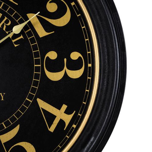  GRAND CENTRAL BLACK DUVAR SAATİ 80CM