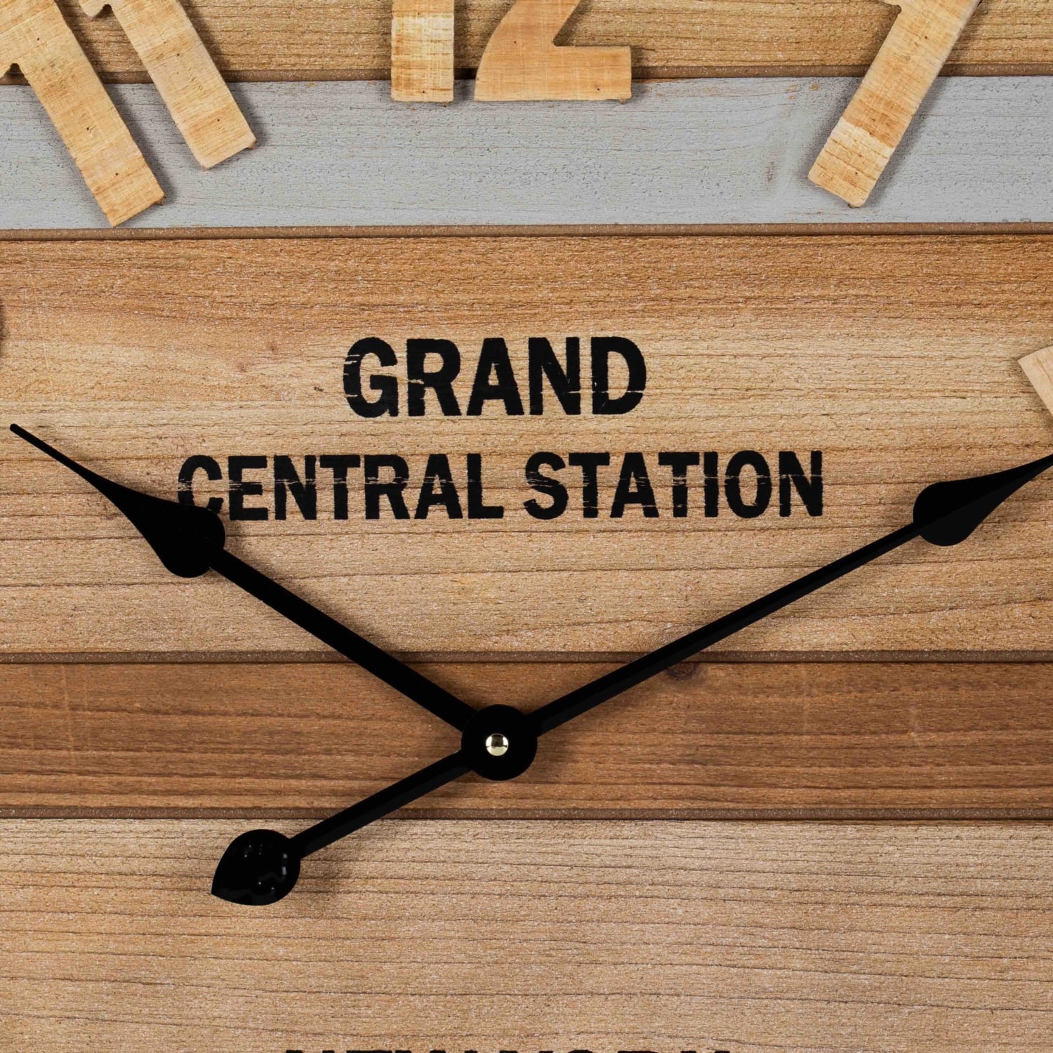 WOODEN LOOK DUVAR SAATİ 68X68X4 CM