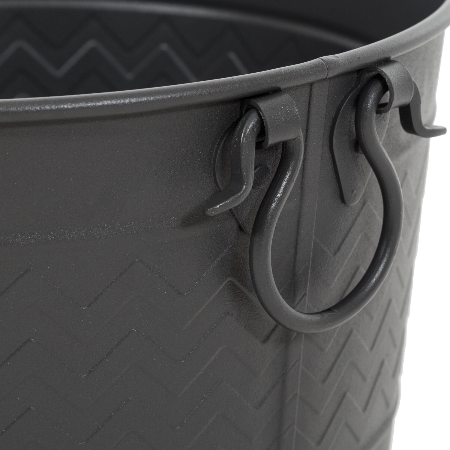 CLASSIC SİYAH ODUN KOVASI 43CM