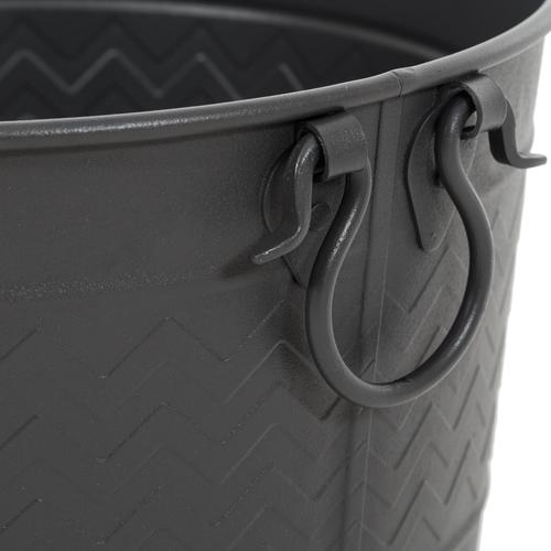  CLASSIC SİYAH ODUN KOVASI 43CM