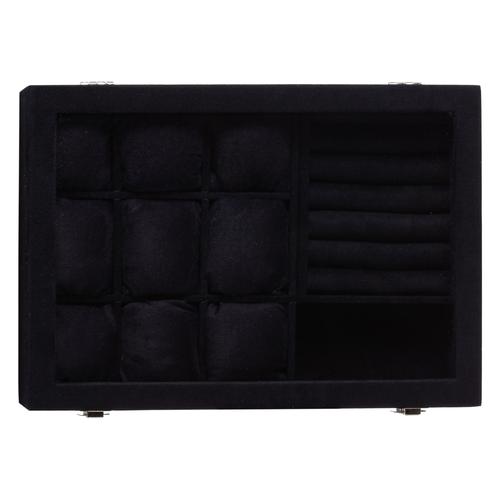  SAAT VE TAKI KUTUSU ALCANTARA SİYAH