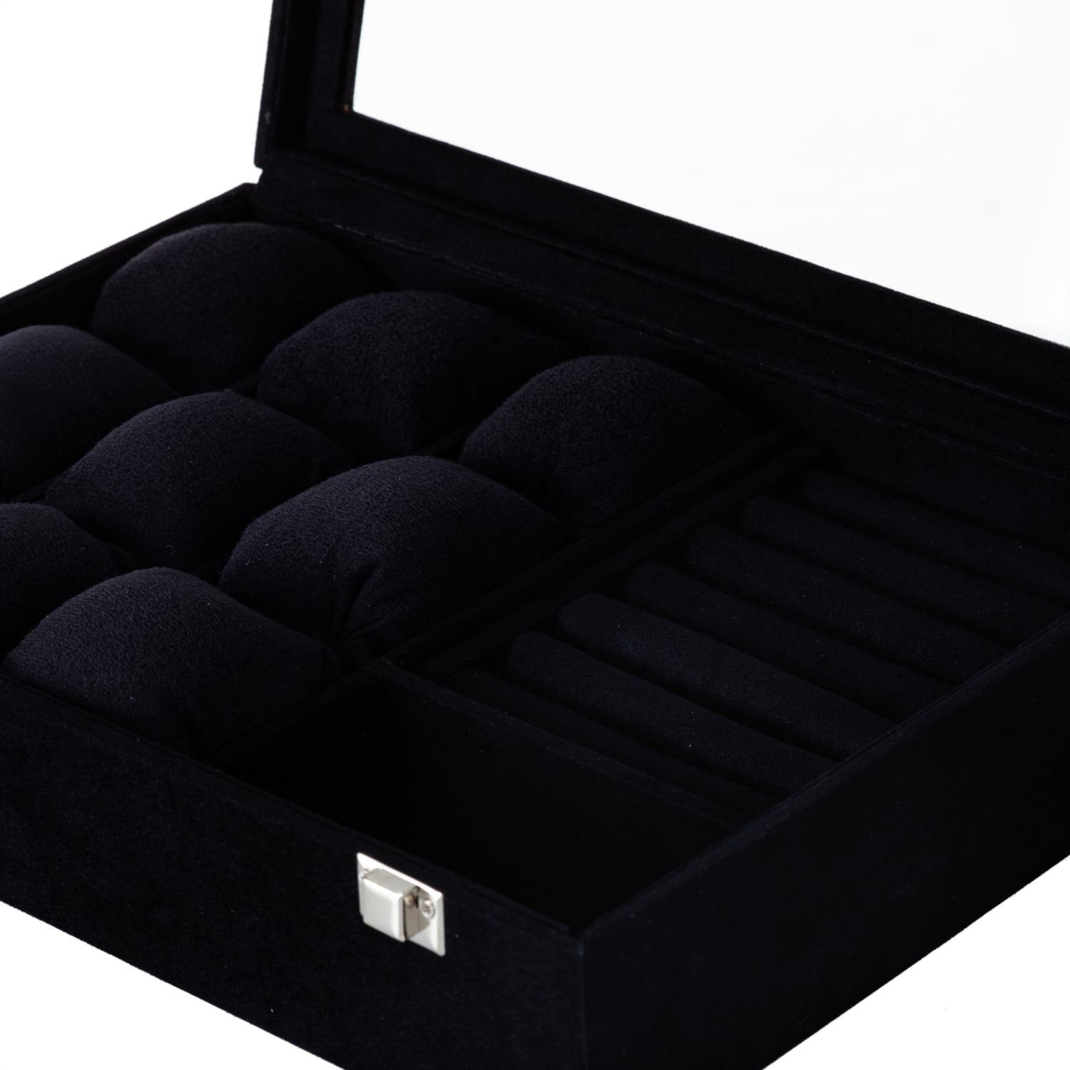 SAAT VE TAKI KUTUSU ALCANTARA SİYAH