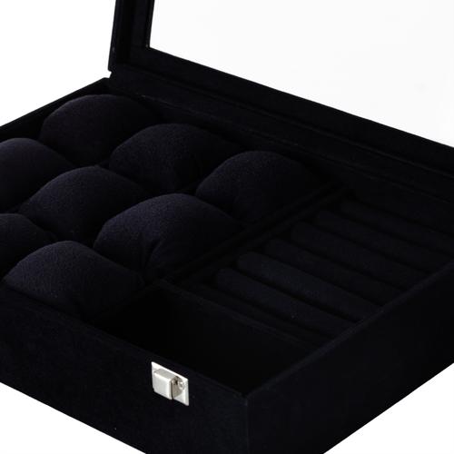  SAAT VE TAKI KUTUSU ALCANTARA SİYAH